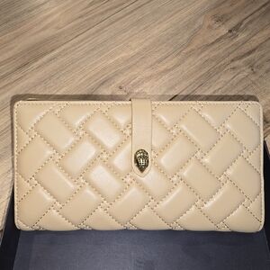 Elegant Tan Quilted Women's Wallet